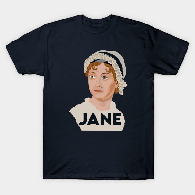 Jane Austen T-Shirt by Obstinate and Literate